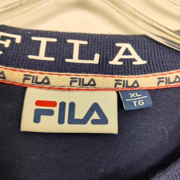 File Men's Navy Blue Sweatshirt Size XL Athletic Sporty - Picture 4 of 10